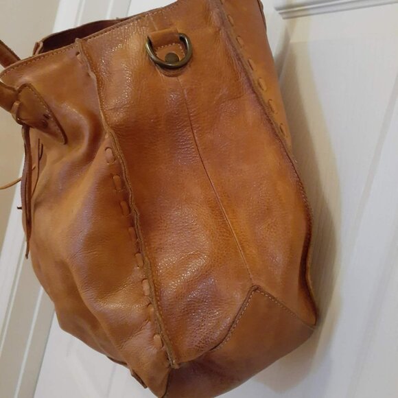 Bed Stu Leather Rockaway Tote/Satchel Bag - Picture 6 of 13